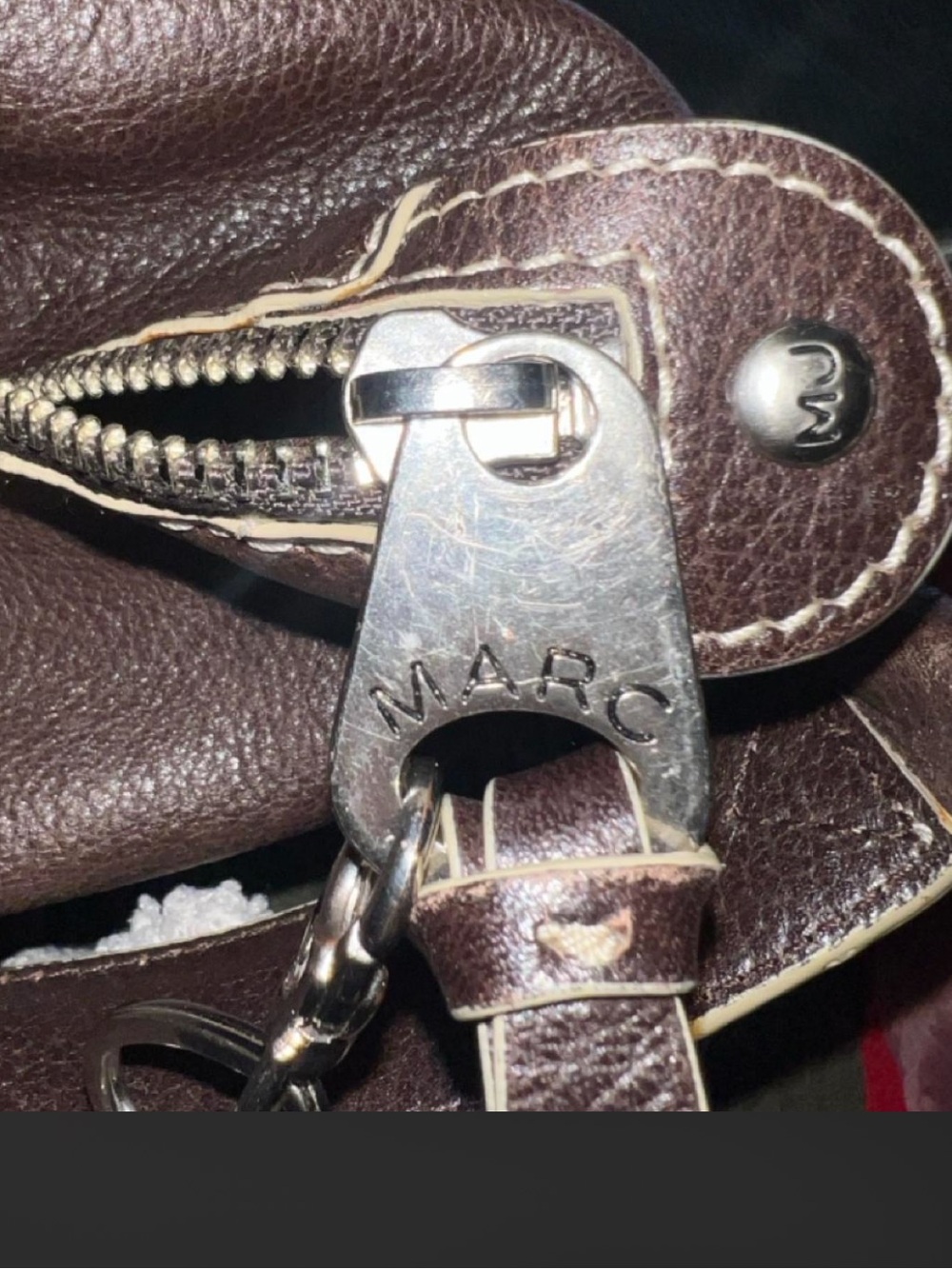 SOLD- Marc Jacob’s Dark Brown Leather Crossbody Bag with Front Pockets - Picture 2 of 8